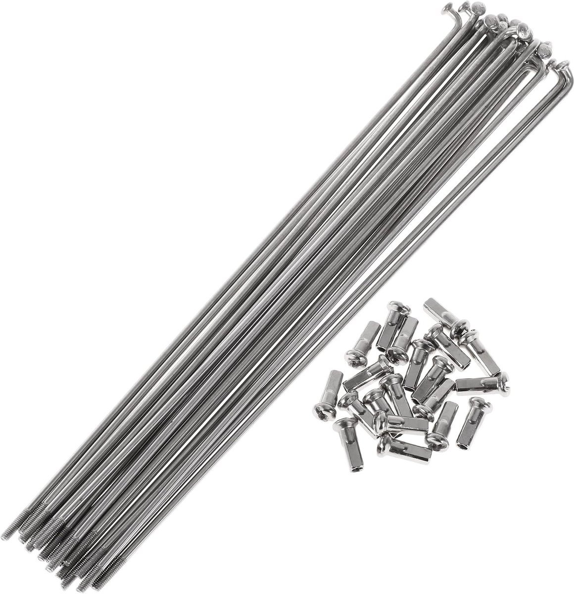 Spaken set voor fietsvelgen, 13G, 185 mm, roestvrij staal, duurzame spaken voor wielrenners en mountainbikers