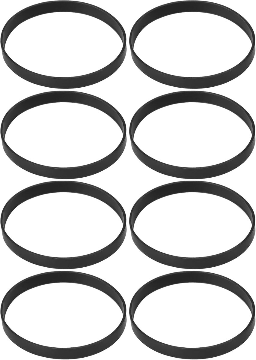 SnelShoppen - 8 Stuks 25mm Stoomlocomotief Wielen Banden 1:64 Model Rubber Accessoires Geschikt voor Amerikanese Non-Grooved Wielen