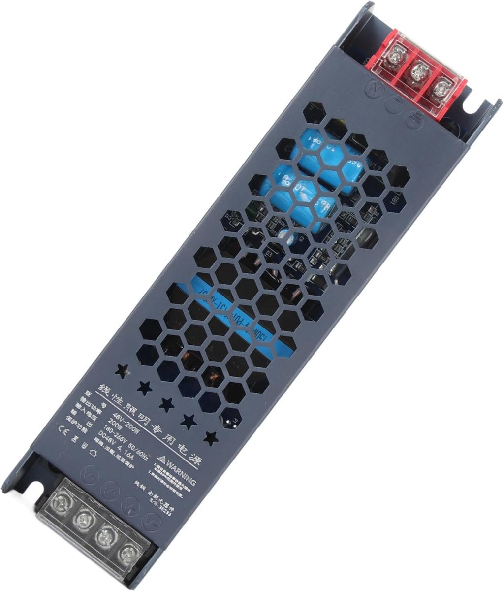 SnelShoppen - LEDull Power Powerply 48V Transformator Zwarte Aluminium Strip met Overspanning, Overbelasting en Kortsluiting Beveiliging voor Huishoud