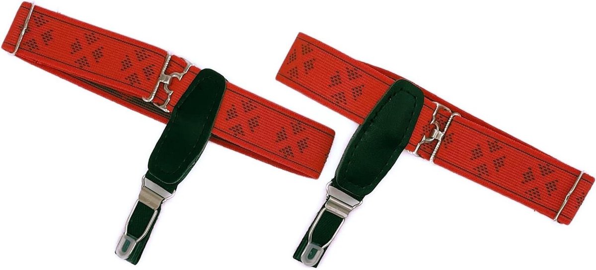 Sokkenhouders Heren - Kousenbanden Sokken - Sokken Op Hun Plek - Individueel Verstelbaar - Tot 70 cm - Rood