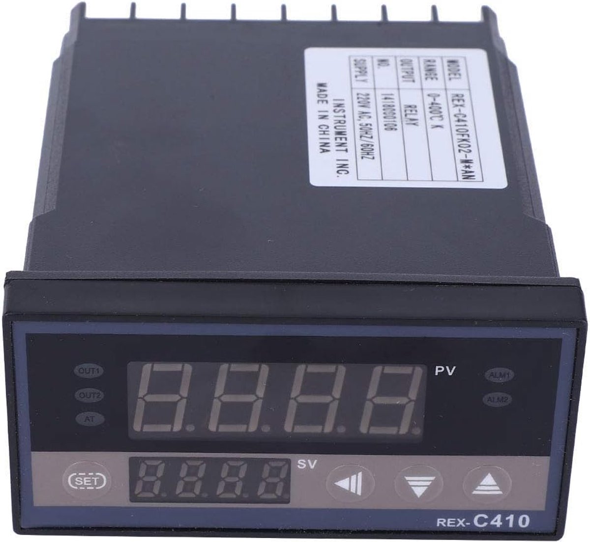 SnelShoppen - Digitale Temperatuurcontroller Thermostaat REX C410 - Verstelbare SSR/Relais Controle voor Snelle Temperatuurregeling, Hoge Nauwkeurighe