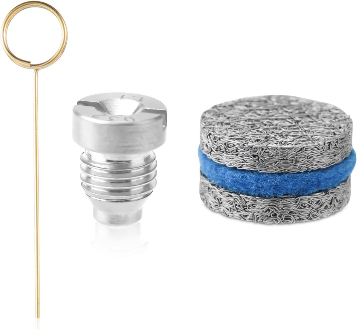 SnelShoppen - 1.1mm Foam Cannon Orifice Nozzle Tips, Vervangende Universele Foam Cannon Nozzle 3000 PSI met 2 Foam Maker Meshs en Reinigingsnaald voor