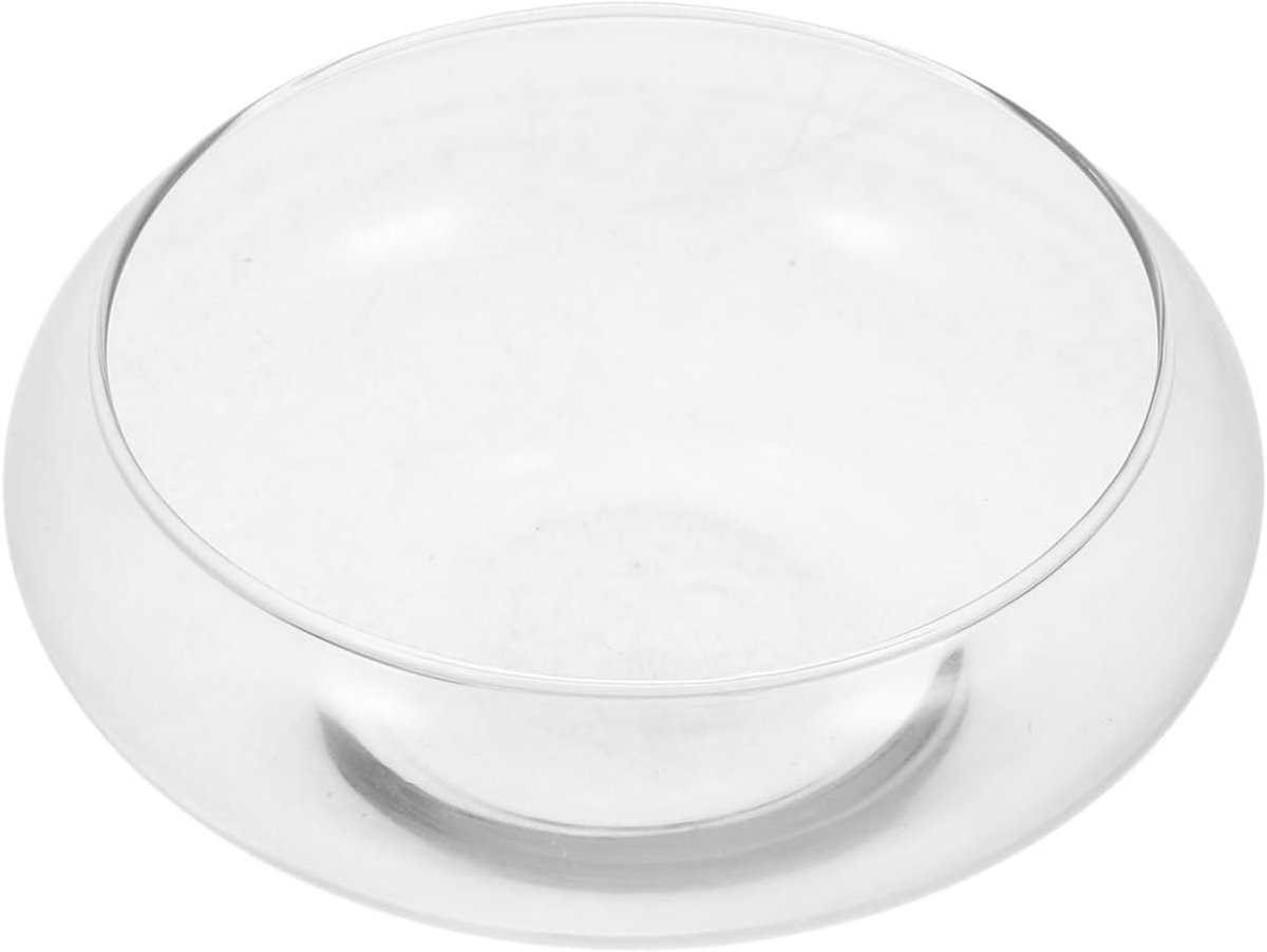 SnelShoppen - Transparante Glazen Vaas - Ronde Vis Kom - Hoge Kwaliteit Glas - Brede Opening - Ideaal voor Bloemen, Planten, Decoratie - Tuin, Binnen,