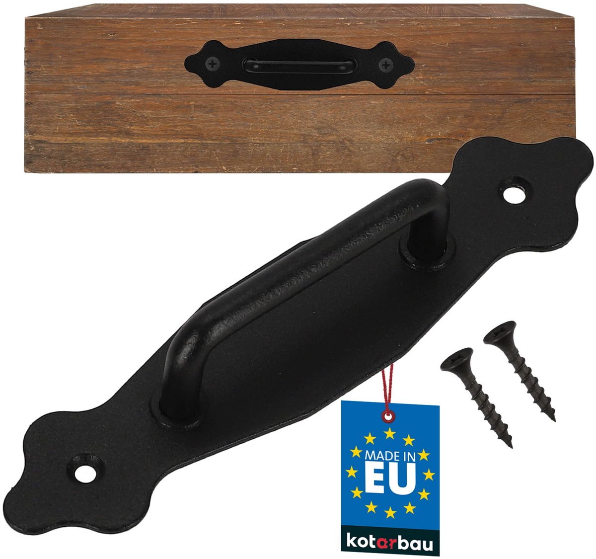 KOTARBAU® Meubelgreep - Kastgrepen - Ladegreep 155 mm - Keukengrep - Grep Kastdeur - Zwart