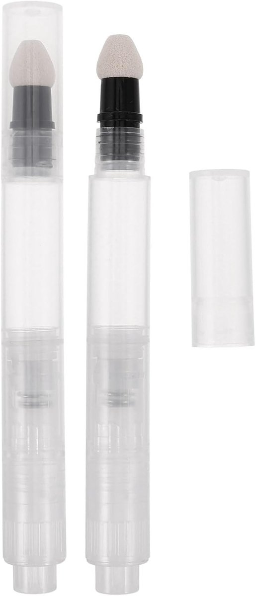 Navulbare make-up poederstift met drukmechanisme, compact en draagbaar, ideaal voor onderweg, sponspunt en herbruikbaar, 3 ml rouge