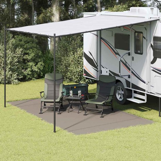 vidaXL - Tenttapijt - Lichtgrijs - 450 - x - 250 - cm - Polyetheen van Vidaxl — afbeelding 2
