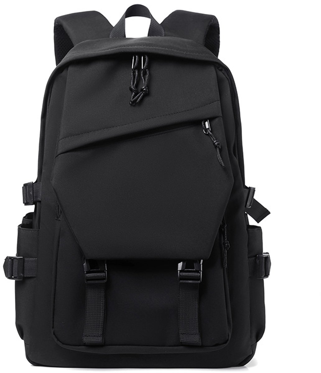 YAGXIG Casual Rugzak - Studentenrugzak - Outdoor Reisrugzak - Stijlvolle en Lichtgewicht Rugzak - Reisschoudertas - Laptoprugzak - Geschikt voor middelbare scholieren (Zwart)