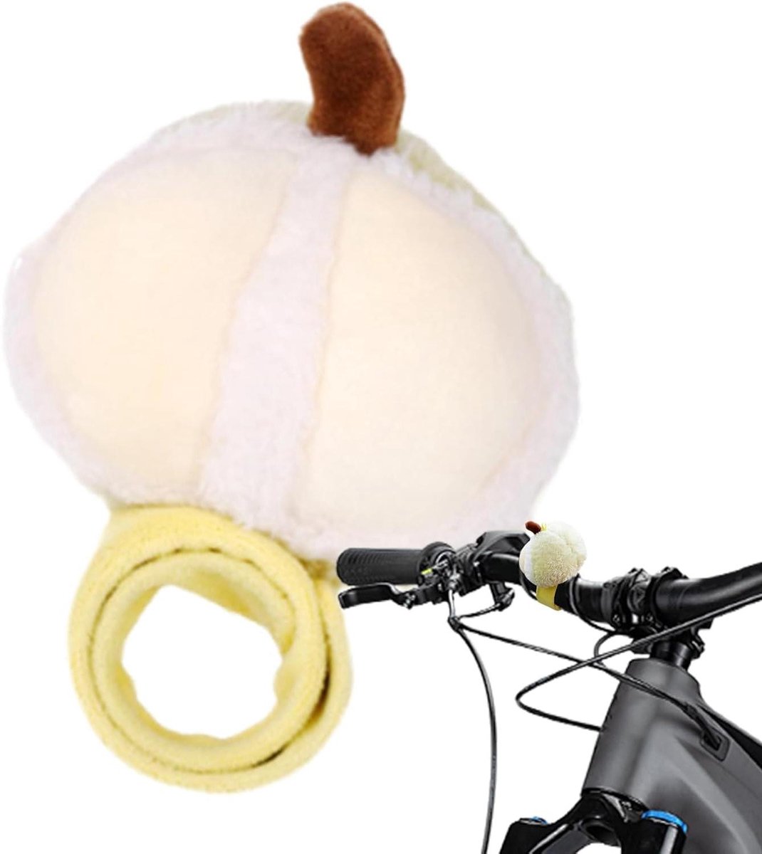 Fiets Stuurbekleding - Stuurspeelgoed Fietsaccessoire - Fietsdecoratie - Fruit Groente Vorm - 23.5 cm - Groen