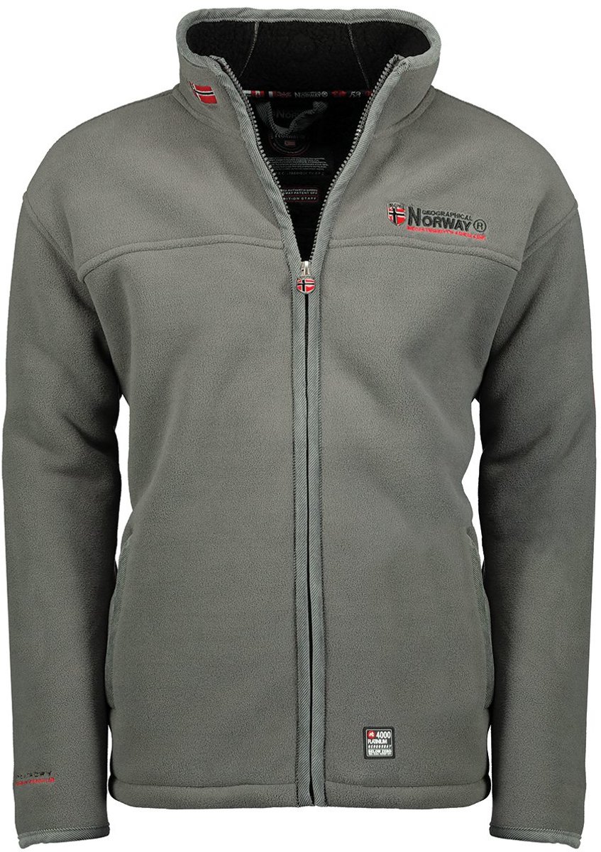 Fleece Vest Teddy Gevoerd Heren Grijs Geographical Norway - 5XL
