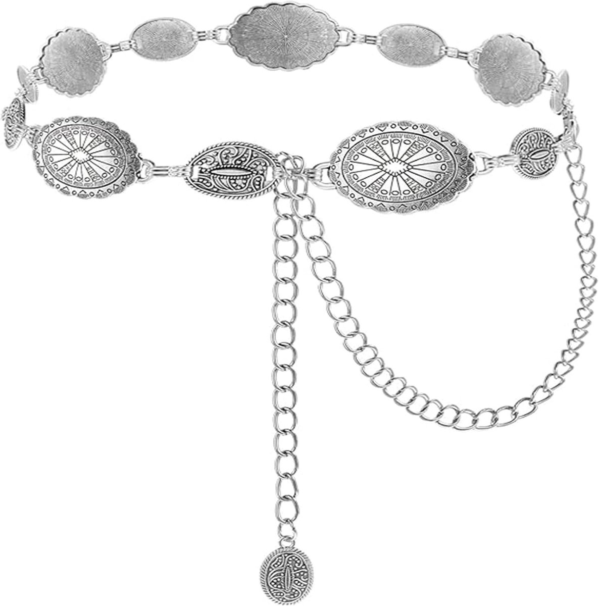 Moderne metalen heupketting voor dames - Boho western stijl, geschikt voor jurken, jeans en truien