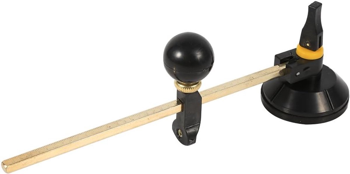 SnelShoppen - Verstelbare Glazen Cirkel Snijder 40cm - Rond Snijden voor Stained Glass en Spiegels - Zuignap Stabiliteit voor Perfecte Ronde Sneden