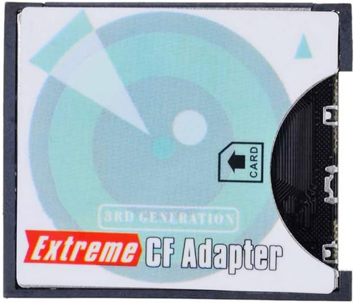 Geheugenkaartadapter SDHC SDXC - Compact Flash Type I - Hoge snelheid - Voor camera gebruik - ShopVlot