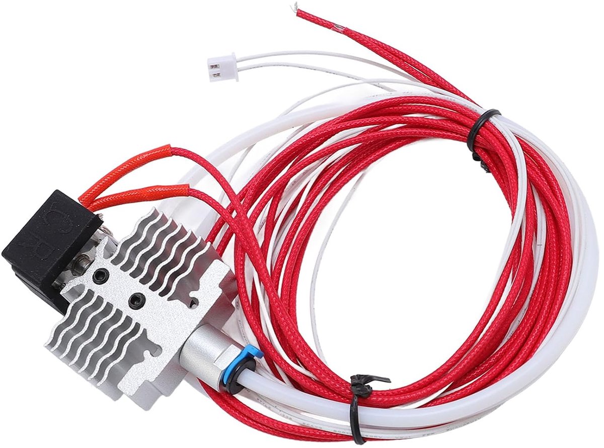 SnelShoppen - 3D Printer Nozzle Heating Block Kit voor Ender-3 NEO V2 NEO 24V 40W, All Metal 0.4mm 1.75mm, Hoge Prestaties met Vlamvertragende Silicon