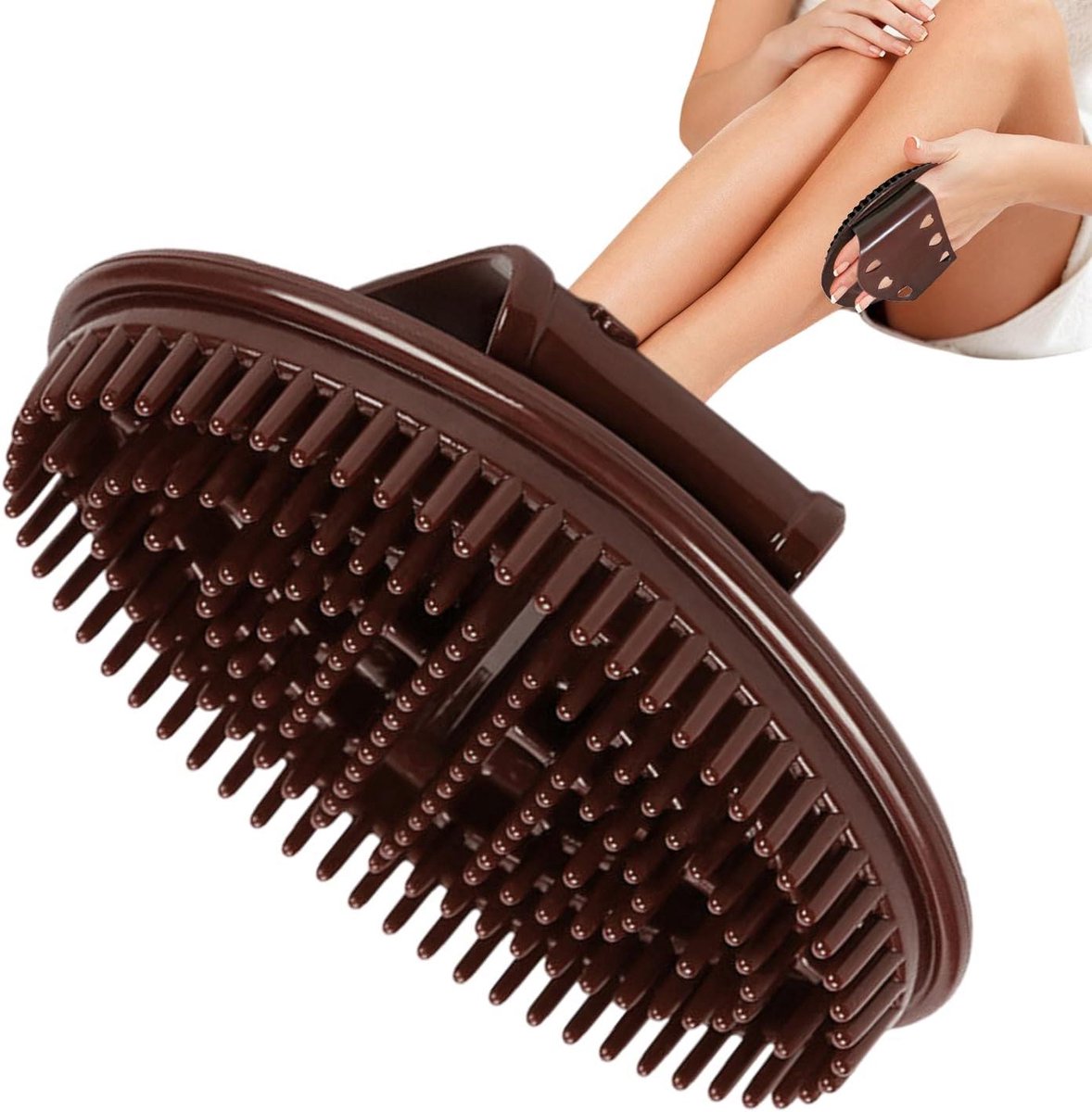 Lichaamsmassage Borstel - Kam Massage Tool - Spierontspanning Stimuleren - Meridiaan Ontwerpconcept - 15 x 9 x 4 cm