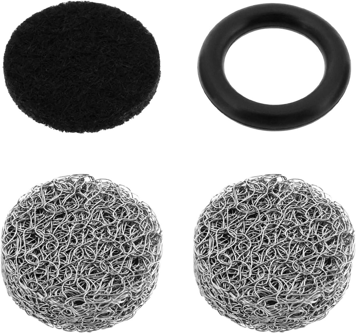 SnelShoppen - Foam Lance Filter Vervangset 14mm Filter Tablet Geschikt voor Foam Cannon - Alluminium, Rubber, Spons, Set van 3 - Auto Reiniging, Tuino