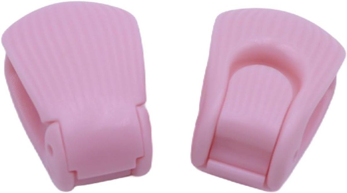 SnelShoppen - 8-pack roze dekbedclips - antislip houders zonder pinnen voor het bevestigen van dekbedovertrekken - huidvriendelijk ABS plastic - winte