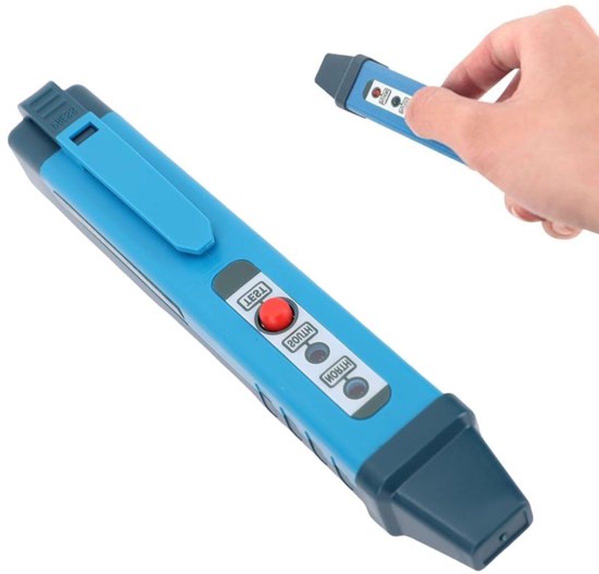 Nauwkeurige draagbare magnetische polariteitstester met LED-indicator en batterijvoeding voor generator- en magnetische identificatie.