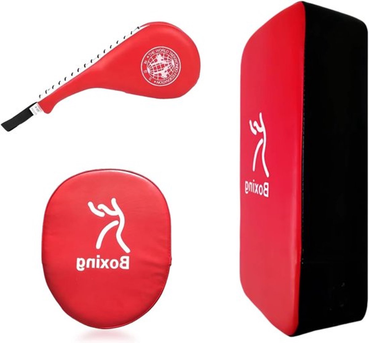 Taekwondo Kickpad voor Training, Ideaal voor Karate, Muay Thai en MMA, Rood Boxing Pads