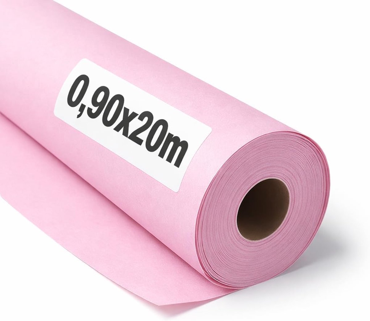 Kraftpapier rol 0,90 x 20 m - pastelroze - robuust en gemakkelijk te snijden - ideaal voor cadeauverpakking - ShopVlot