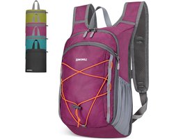 Opvouwbare Wandelrugzak - Kleine Dagrugzak - Reizen en Outdoor - Ultra Lichtgewicht - 15 Liter - Roze
