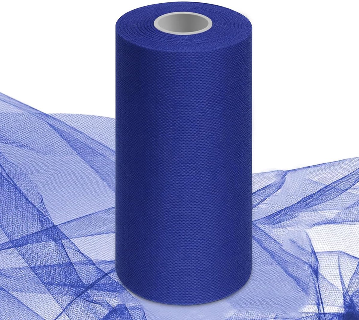 SnelShoppen - Tulle Rol 30 cm x 92 m Donkerblauw - Tulle Stof voor Bruiloft, Feest, Tutu Rok, DIY Decoratie, Kleding, Knutselen en Tafeldecoratie