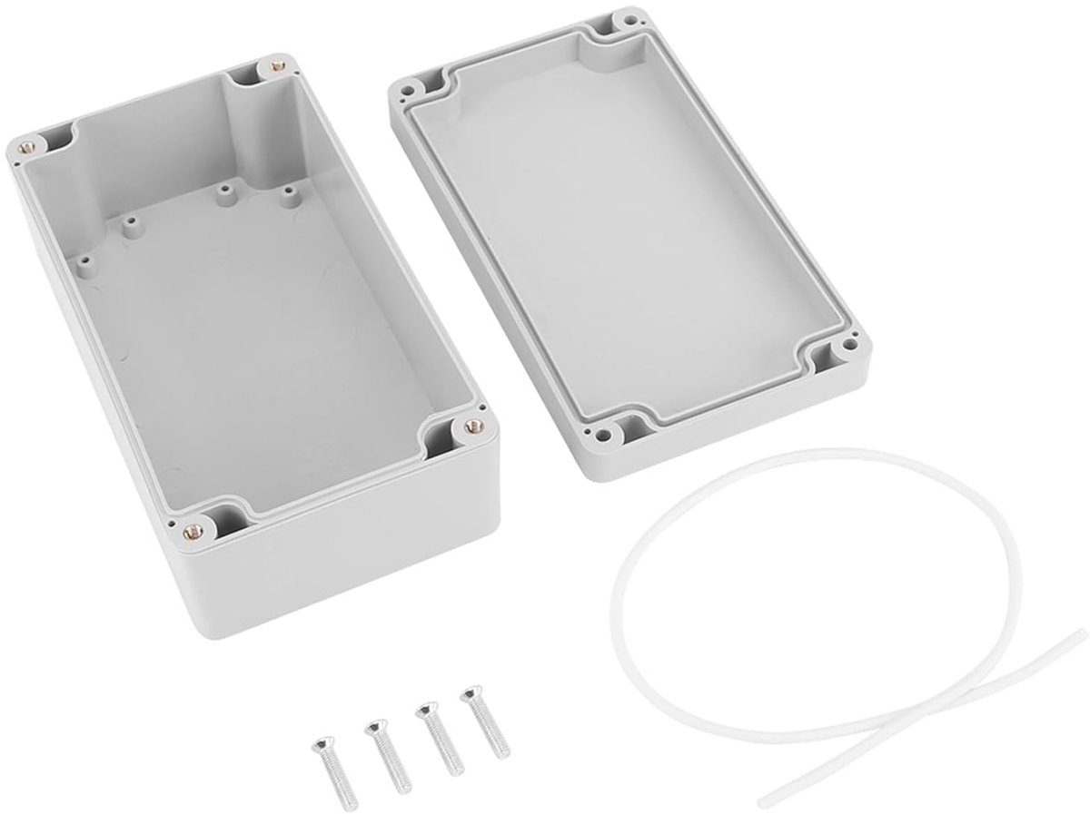SnelShoppen - Waterdichte Elektrische Aansluitdoos Buiten ABS Behuizing IP65 Stofdicht Corrosiebestendig 15.8x9x6cm | Vlamvertragend, Goede Isolatie,