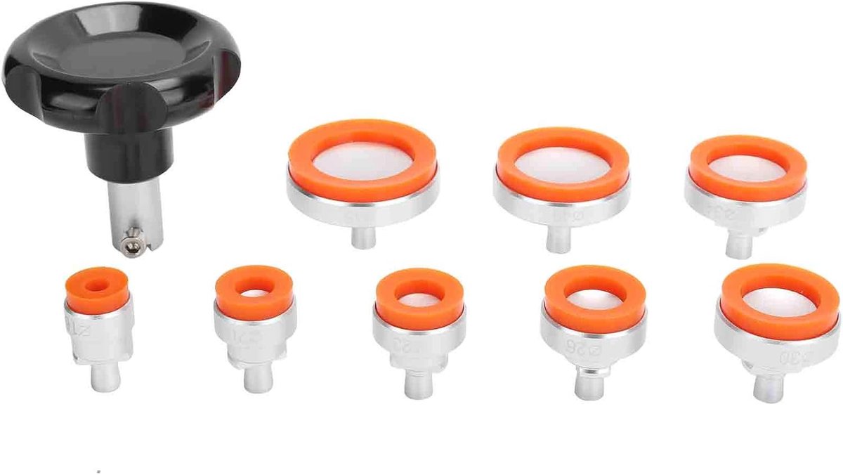 SnelShoppen - Professionele Suction Watch Opener Set voor Horloge Reparatie, Inclusief 8 Doppen en Schroef, Handige Watch Case Opener voor Makkelijk G