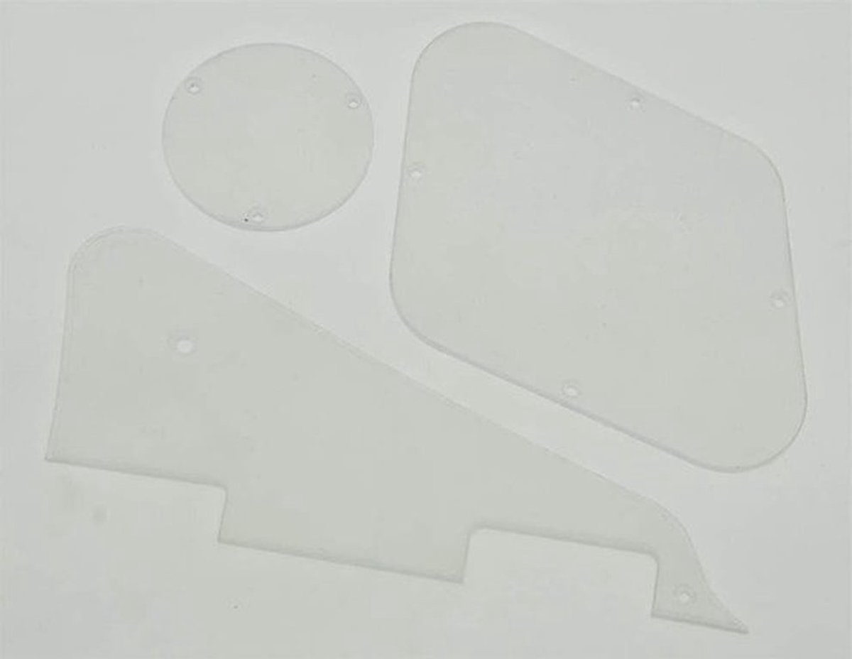 Transparante LP Pickguard en Backplate voor Gibson Les Paul - Schakelcaviteiten Bescherming en Stijl