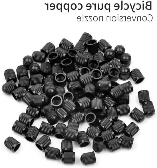 Universele Fietspomp Ventieladapter Set, 18 Stuks, Geschikt voor Dunlop en Sclaverand naar Schrader Ventielen, Inclusief 12 Ventieldoppen en Accessoires — afbeelding 2