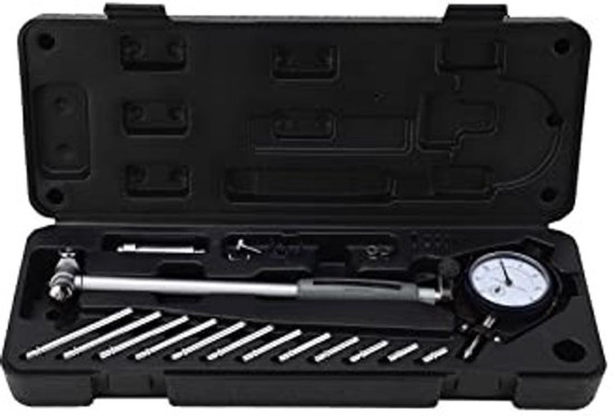 Binnendiametermeter Hoge Nauwkeurigheid - Aluminium Meetklok - Radius/Diametermeting - Inclusief Accessoires - 50-160 mm Meetbereik - Duurzaam en Precisie Meetgereedschap