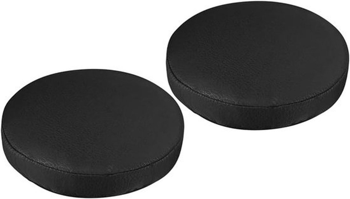 Ronde Barstoel Kussens van PU Leer - 2 Stuks - Afneembare Antislip Stoelhoezen voor Thuisgebruik - 30 cm