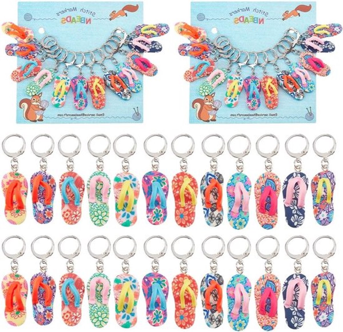 Steekmarkeringen voor breien en weven, Verstelbare vergrendelingsmarkeringen, Emaille-legering haakjes voor quilten en naaien, Kleine en duurzame accessoires