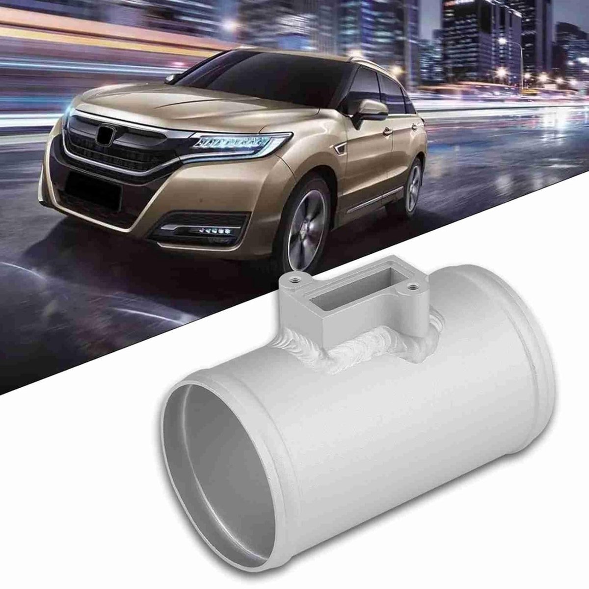 SnelShoppen - Houder Billet Aluminium voor Luchtinlaatmeter 63-76 mm, Hoge Thermische Bestendigheid, Eenvoudige Installatie, Compatibel met Universele