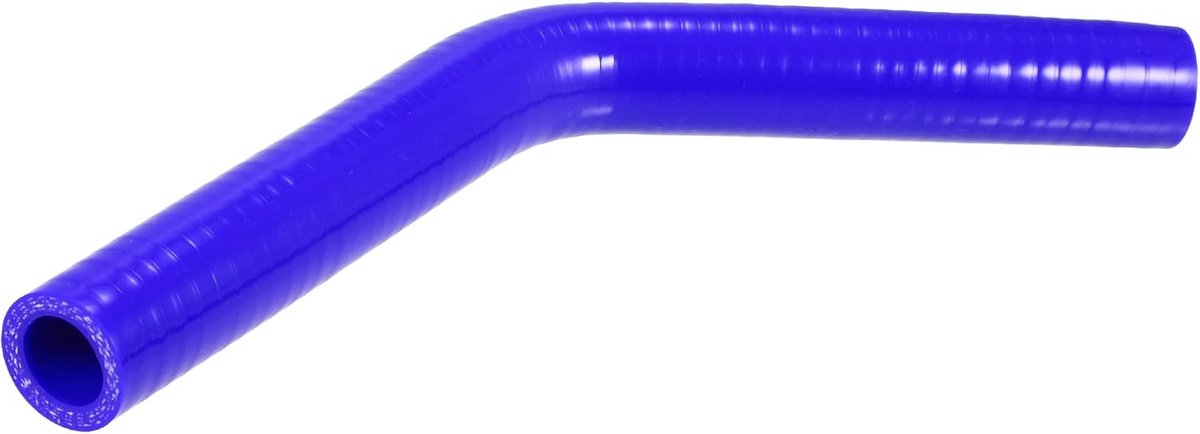 SnelShoppen - Universele 19mm 0.75" ID 45 Graden Auto Koppeling Siliconen Slang Blauw - Hoogwaardige Prestatie, Geschikt voor Motorverbindingen, 150mm