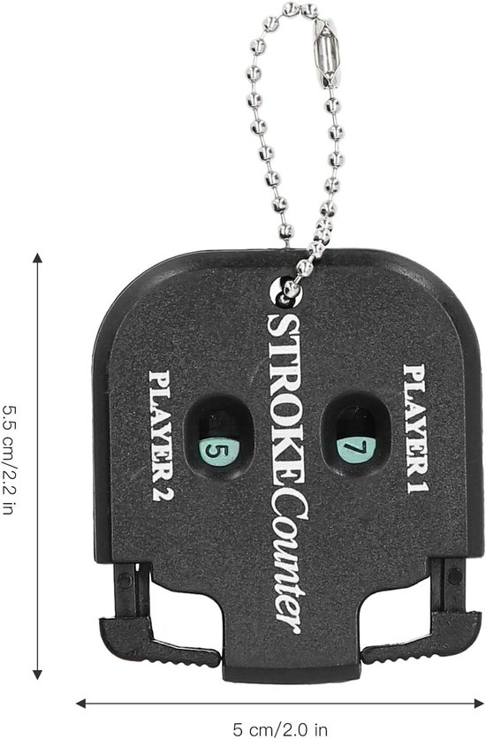 SnelShoppen - Compteur De Golf Score Telling Mini Scorecounter Keychain - 2 Stuks Draagbaar Golf Scorebord en Timer - Ideaal Voor Sporten, Golf, Petan van Snelshoppen — afbeelding 5