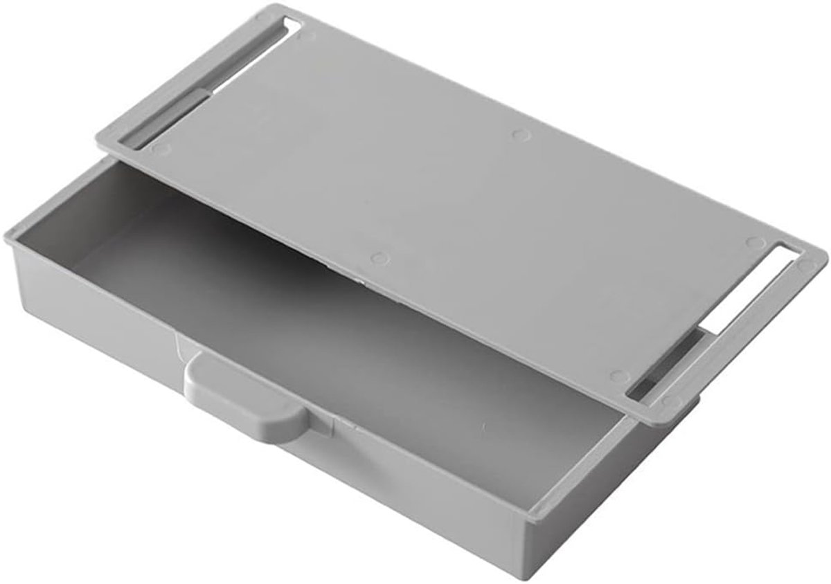 SnelShoppen - Under Desk Drawer Organizer, ABS Opbergdoos voor Bureau, Zelfklevende Lade Organizer, Verborgen Desktop Houder voor Kantoor, Thuis, Scho