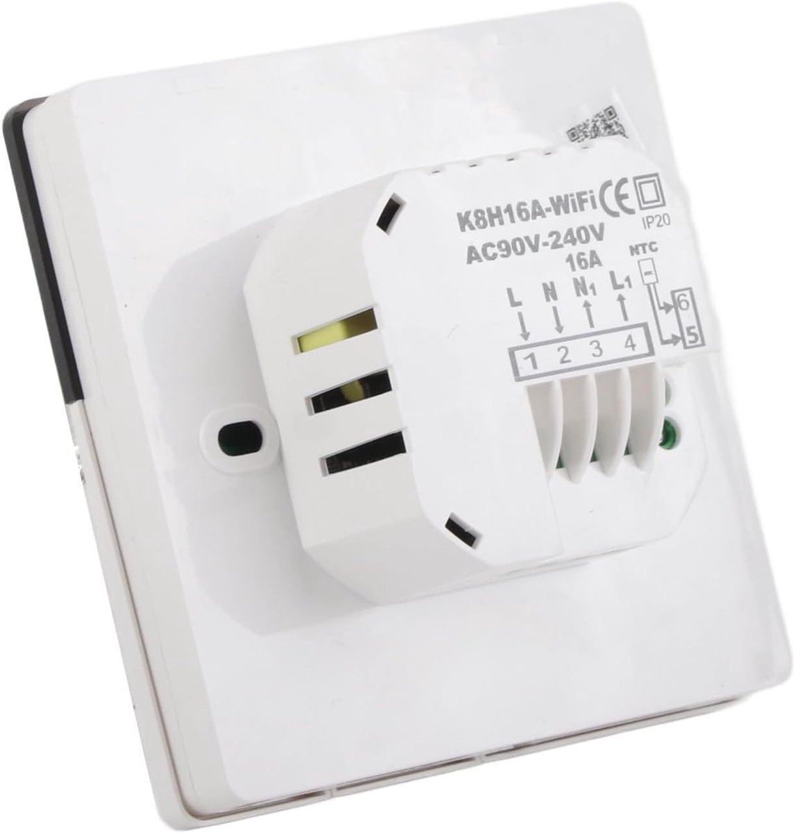 SnelShoppen - Programmeerbare Thermostaat voor Thuis, Digitale Thermostaat met APP Besturing, Intelligente Timer, LCD Thermostaat voor Huizen, Villa's