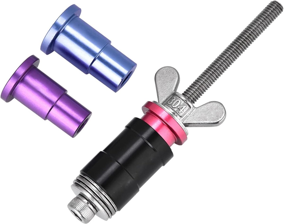SnelShoppen - Ejoyous Schokabsorber Gereedschap voor Fox Rockshox X Fusion CCDB, Ring Verwijdering Gereedschap voor Schokdempers, 3 Adapters, Professi