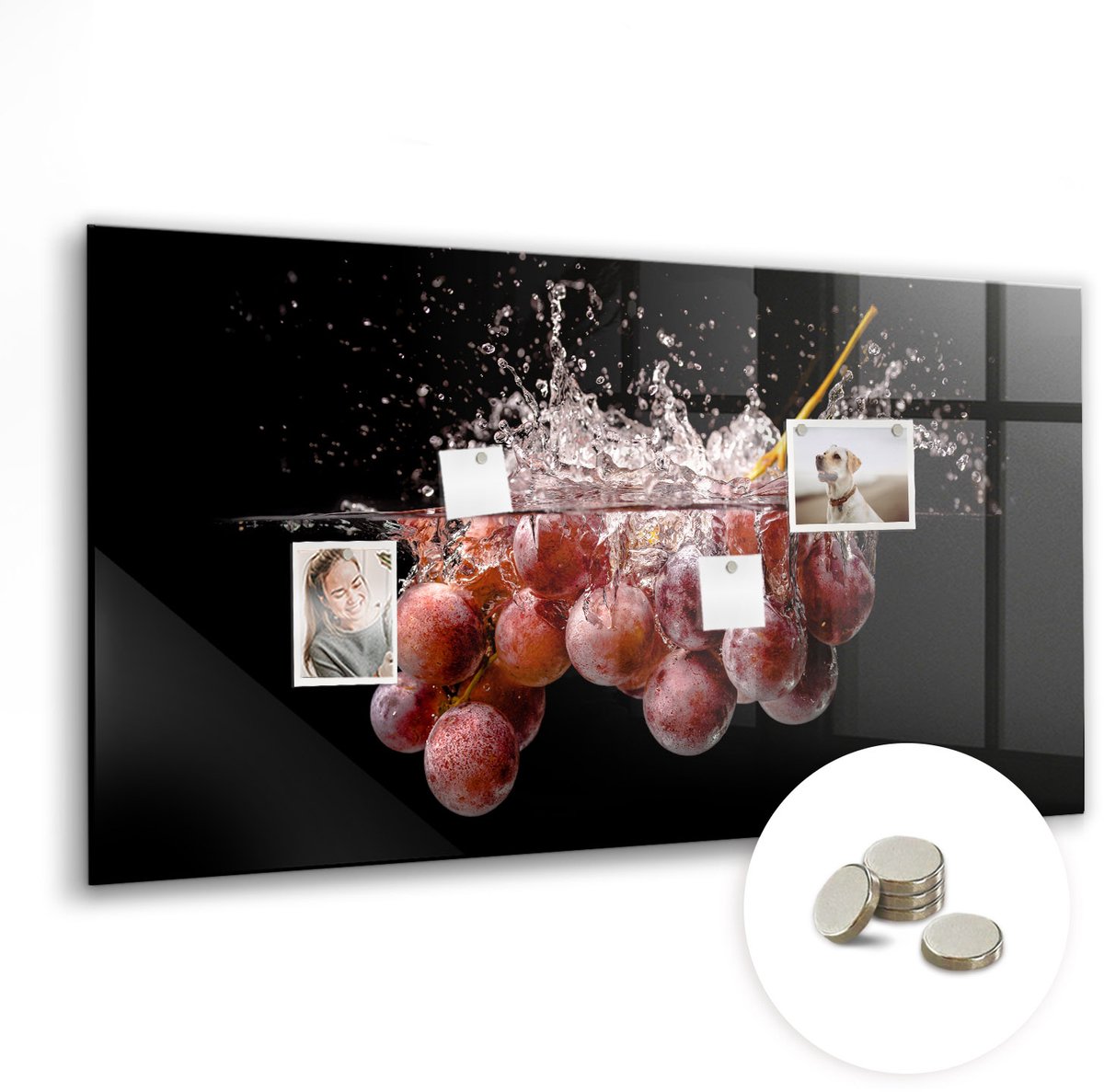 Coloray Glazen Magneetbord - Magnetisch Bord Grote melkwegstelsel - 120x60 cm - Veelkleurig Magneetbord - Magnetic Board - Glazen Magneetbord