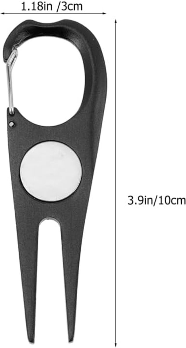 Golfdivot gereedschap - aluminium - ergonomisch ontwerp - effectieve gazonreparatie - ShopVlot