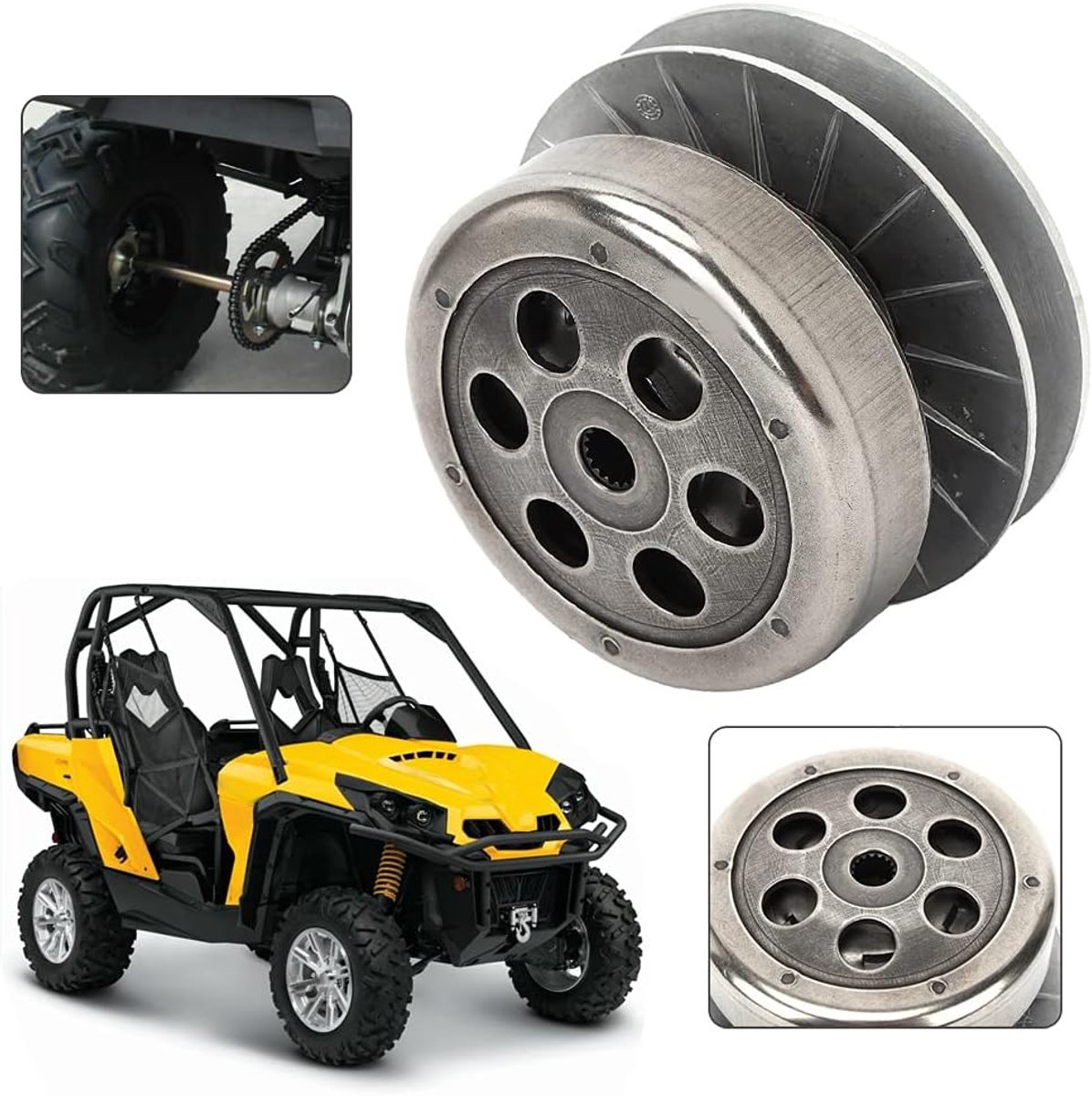 SnelShoppen - Complete Aandrijving Achter Koppeling Set voor LINHAI 260cc 250cc 300cc Scooter Go Kart ATV 16T Splines