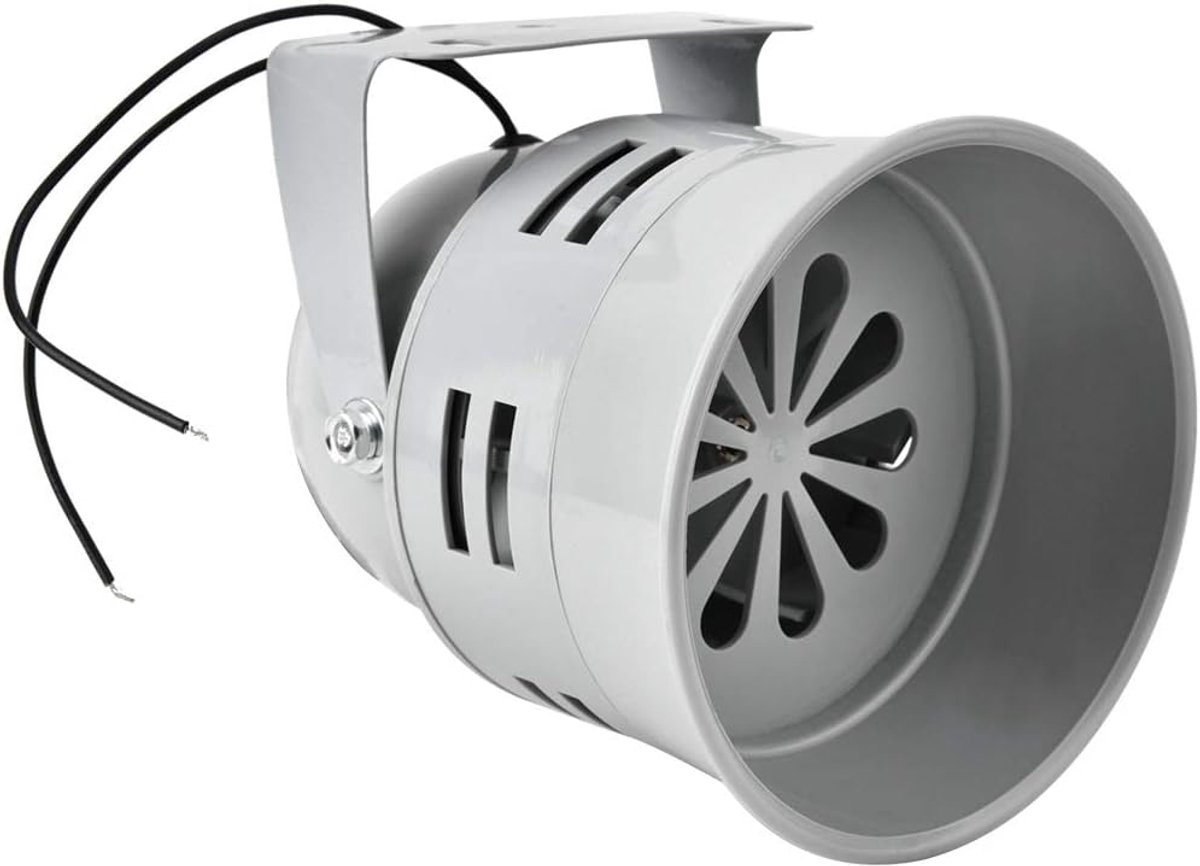 SnelShoppen - Motor Alarm Horn 40W Elektrische Sirene voor Brandveiligheid, AC220V, Hoogwaardige ABS en Staal, Geluidsversterking, Ideaal voor Industr