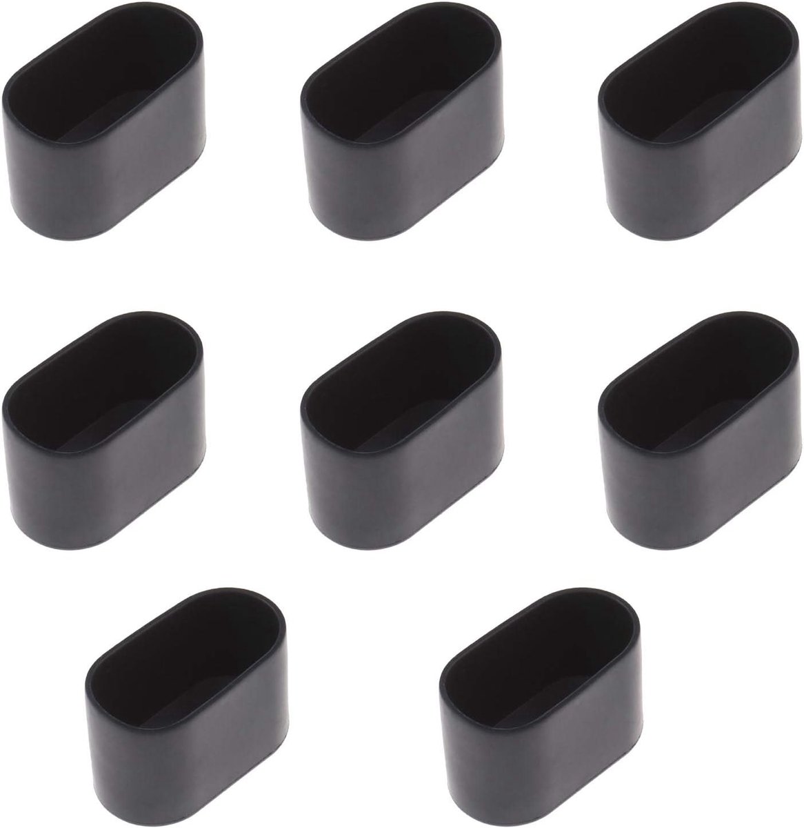 Tafelpootbeschermers 8PCS - Flexibel rubber 40x20mm - Anti-scratch voor meubels - ShopVlot