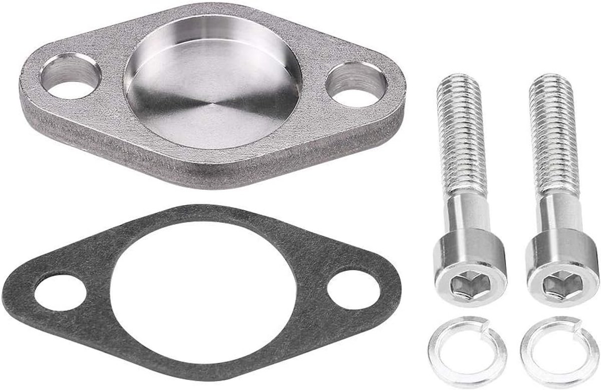 SnelShoppen - Keenso EGR Klep Blindplaten Kit 8mm met Afsluitring en Schroeven - Eenvoudige Installatie, Hoogwaardige Staal, Voor Autoonderdelen