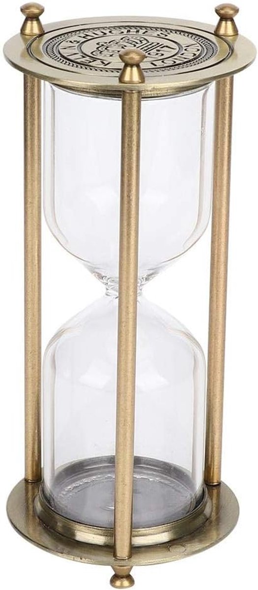 SnelShoppen - Retro Zandloper Timer met Metalen Frame - Transparante Glas Zandloper - Perfect voor Focus, Productiviteit, Kinderen en Decoratie - 2#