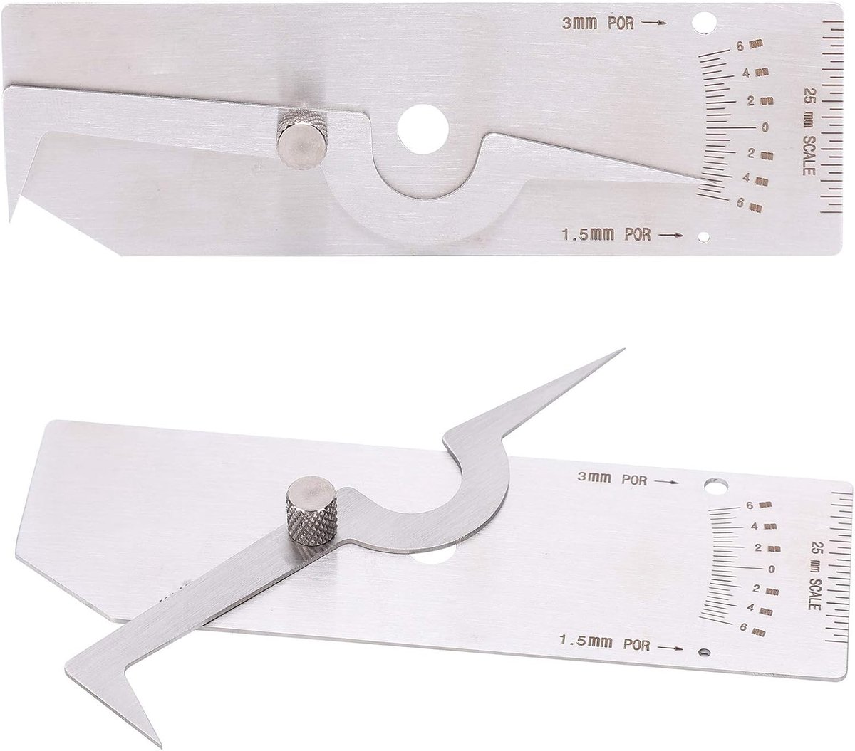 SnelShoppen - RVS Ondersteek Liniaal Lasinspectie Meter Filet Las Set Gauge Meting Ulnar Klein Draagbaar