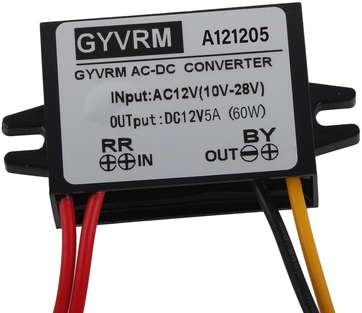 SnelShoppen - AC 10-28V naar DC 12V Step Down Converter Regulator, IP67 Waterdicht Buck Converter Voedingsmodule, Vlamvertragende Plastic Behuizing, V