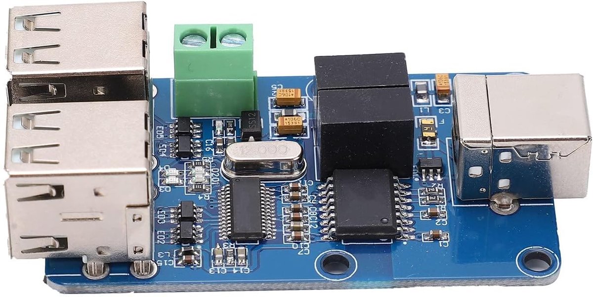 SnelShoppen - 4-Kanaals USB HUB Isolator Module Plug-and-Play met Sterke Stroomonderbreking Bescherming, Geïsoleerde Gegevenssnelheden van 1.5Mbps en