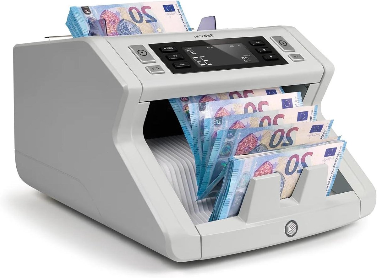 Geld Telmachine - Biljet Tellen - Snel Geld Verwerken - Drievoudige Detectie - 5.8 kg - Wit