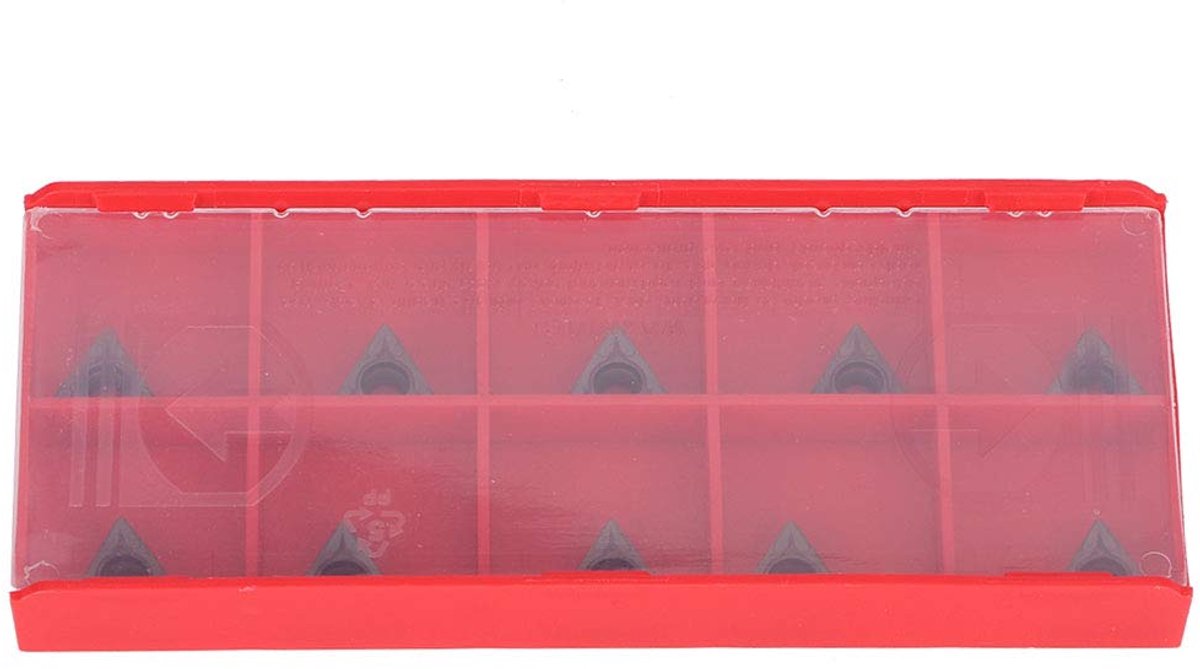 Carbide inserts TCMT110204 - 10 stuks - hoogwaardig carbide - voor CNC draaiwerk - ShopVlot